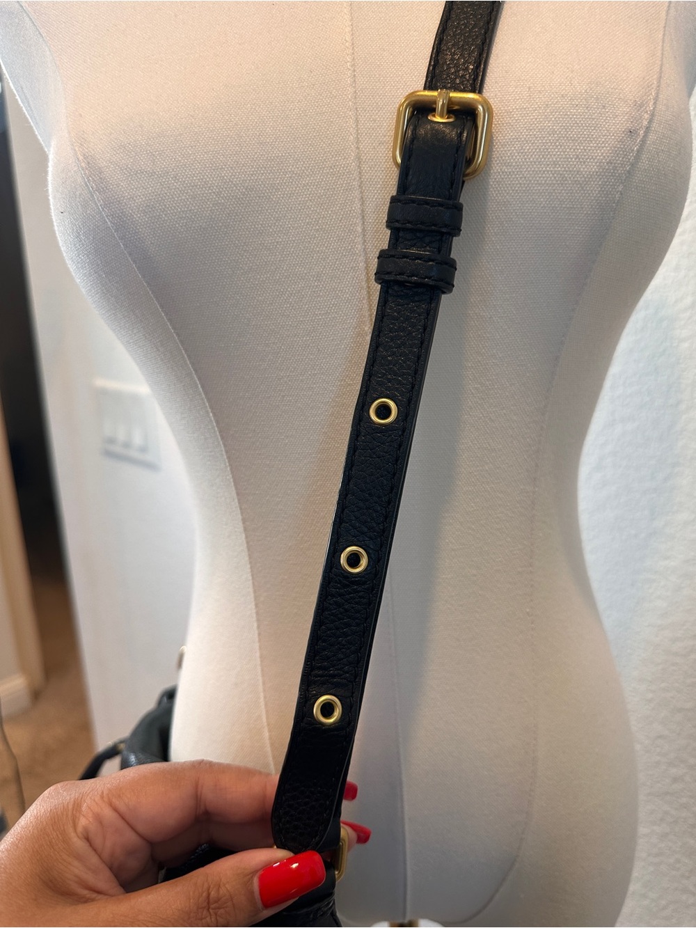 Marc by Marc Jacobs Black Pebbled Leather Crossbody l Gold Hardware - Picture 5 of 9